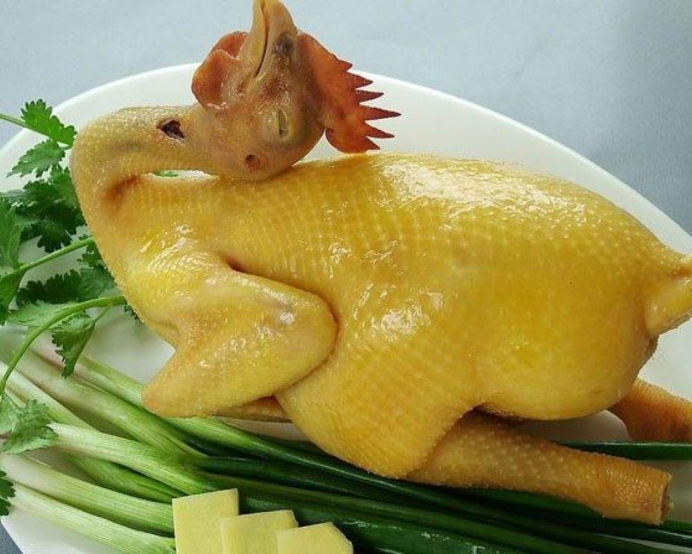 Da gà vàng óng không tì vết