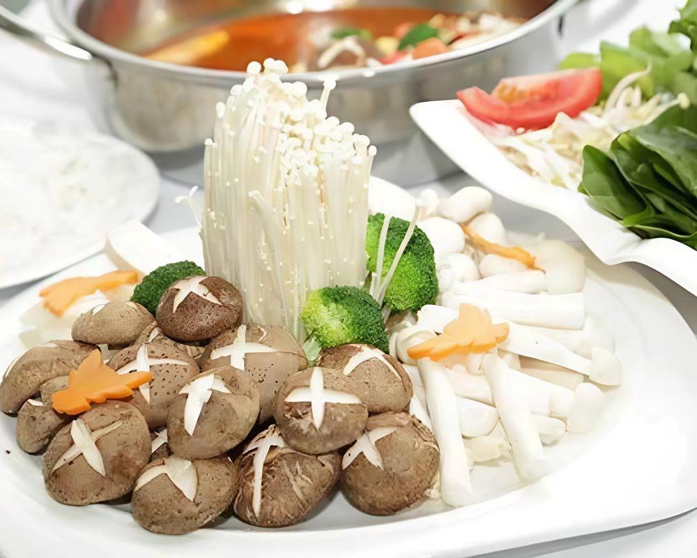 Nguyên liệu nấu lẩu nấm chay thanh đạm