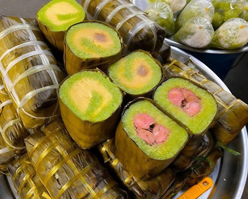 1 khoanh bánh tét bao nhiêu calo?