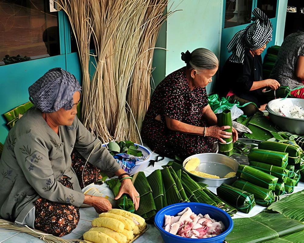 Bánh tét - Món ăn truyền thống của người Việt