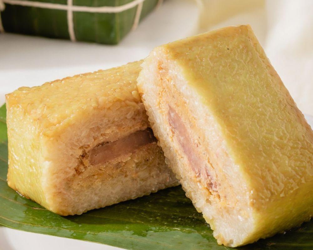 Bánh chưng không ăn với món ăn chứa tinh bột khác