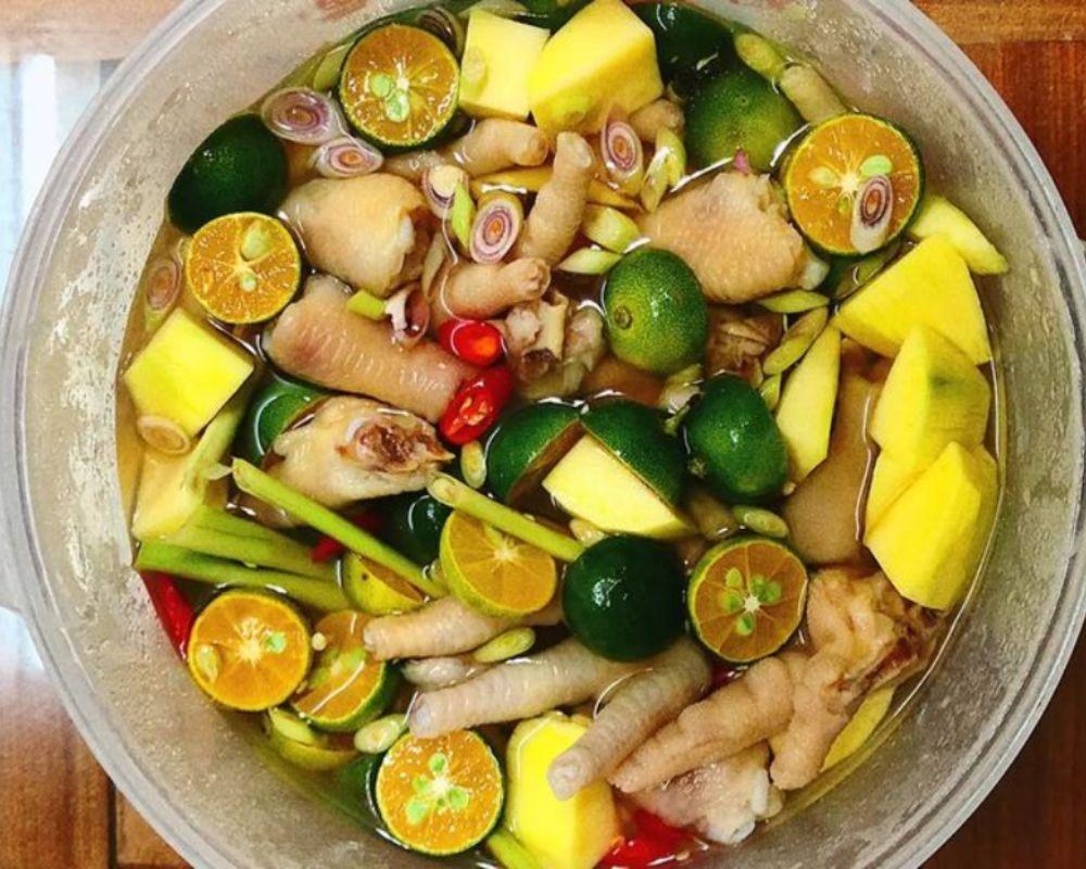 Chân gà sả tắc