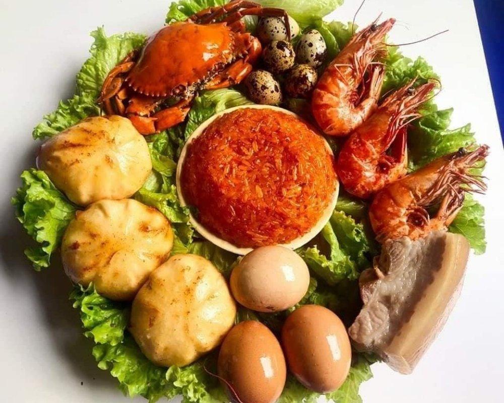 Nguyên liệu bày trí mâm cúng tam sên