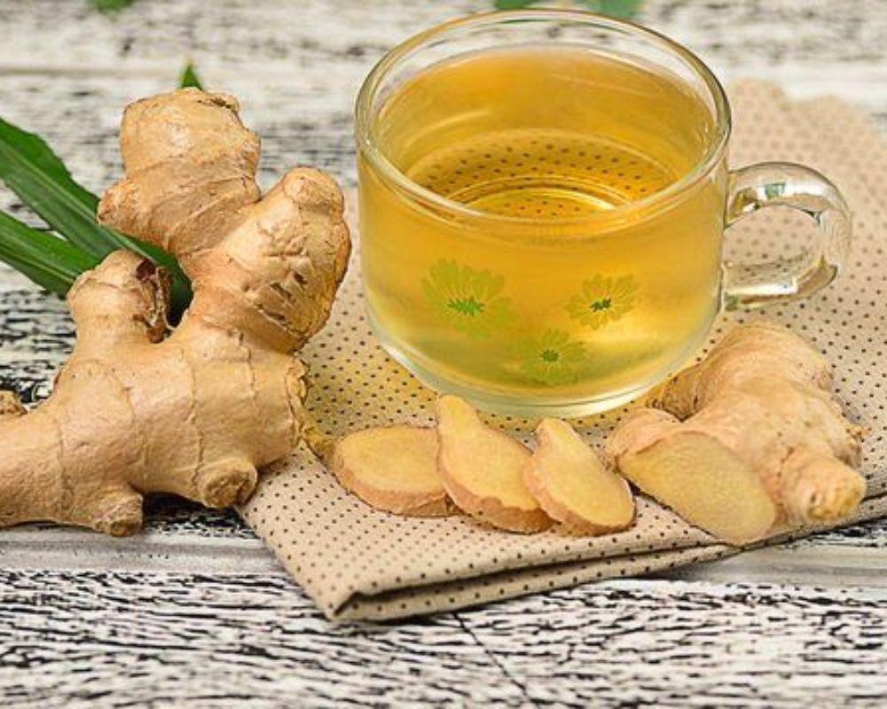 Trà gừng, gừng tươi hỗ trợ giải rượu nhanh chóng