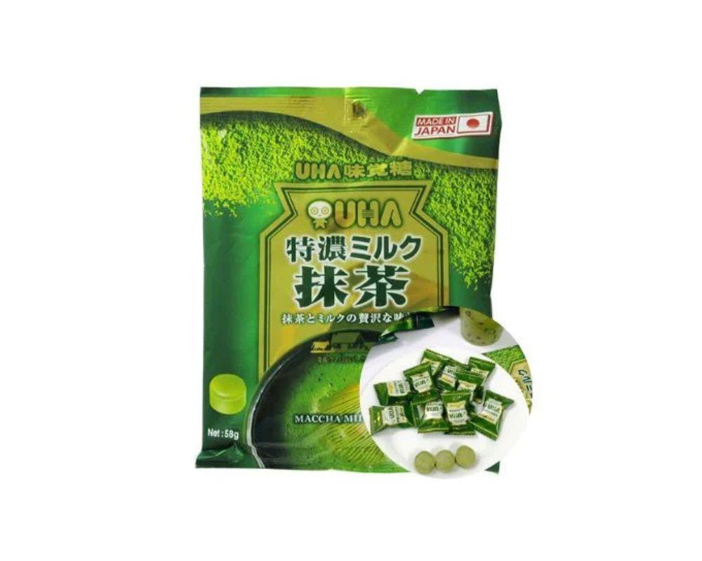 Kẹo sữa Uha Tokuno trà xanh