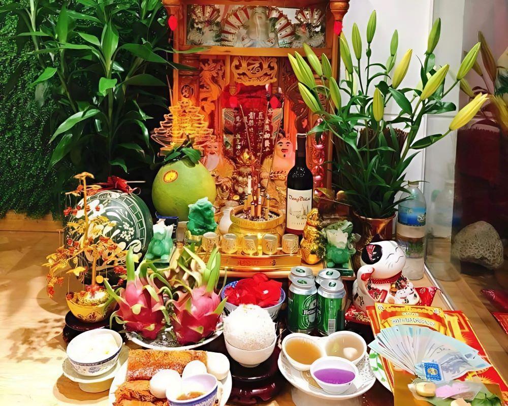 Hướng dẫn cách bày mâm cúng vía Thần Tài