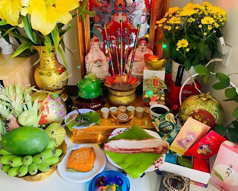 Mâm cúng mặn