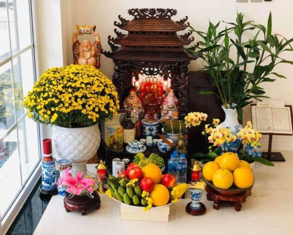 Bàn thờ nên được đặt ở những nơi sạch sẽ