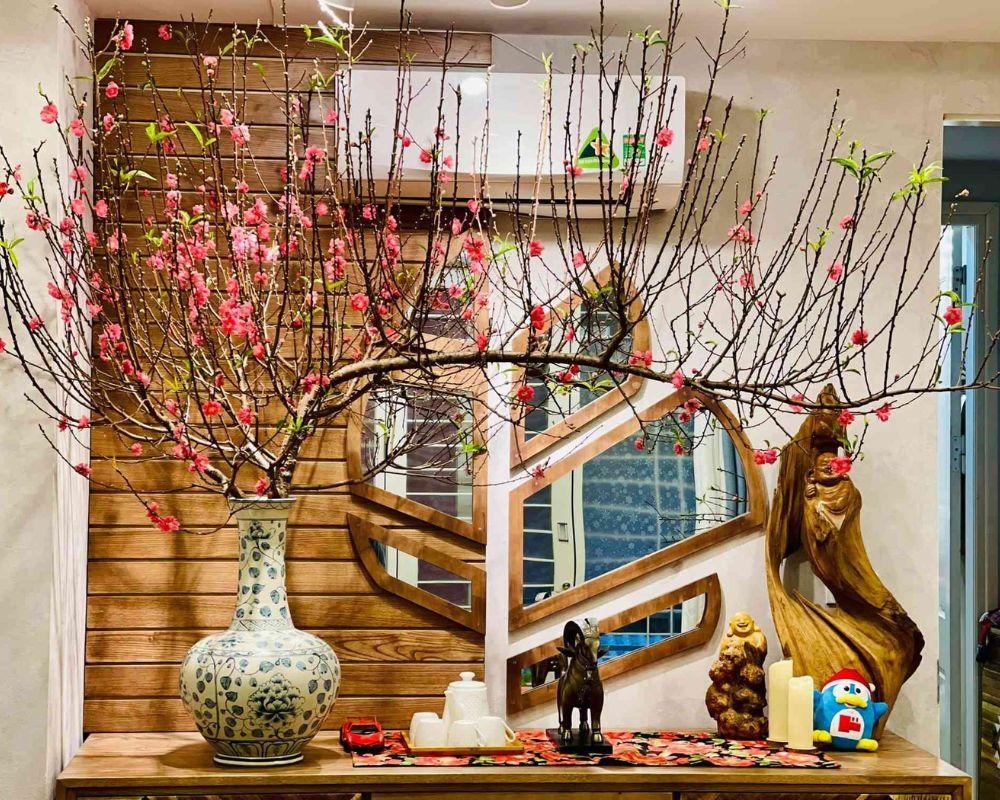 Cách giữ cành đào tươi lâu