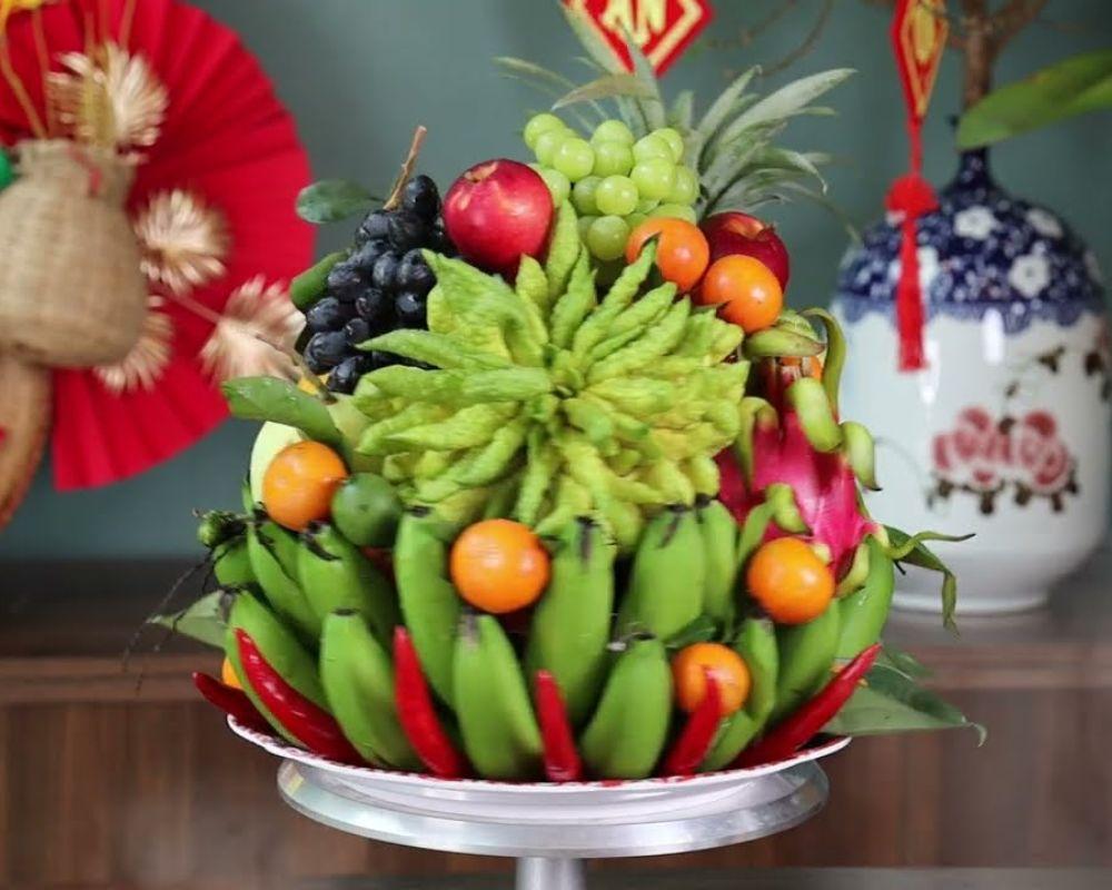 Cách bày mâm ngũ quả ngày tết miền Bắc