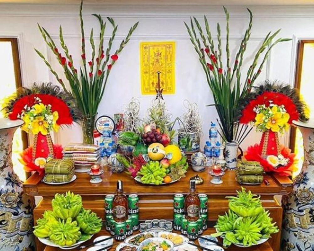 Cách cắm hoa lay ơn để bàn thờ