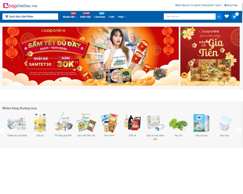 Mua mứt Tết tại Co.op Online
