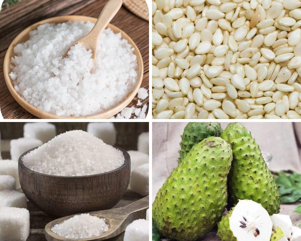 Nguyên liệu làm mứt mãng cầu