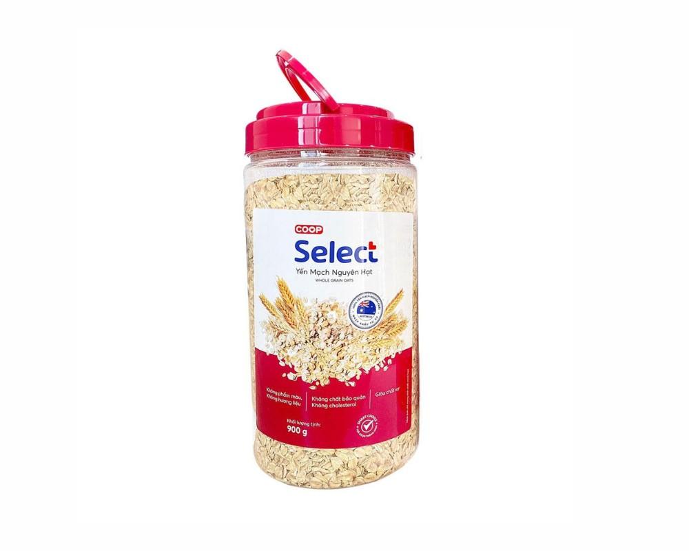 Yến mạch nguyên hạt Coop Select hũ 900g